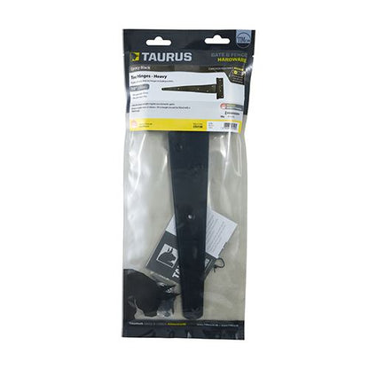 TIMCO Strong Tee Hinge Pair Black 10" Black Pack 1