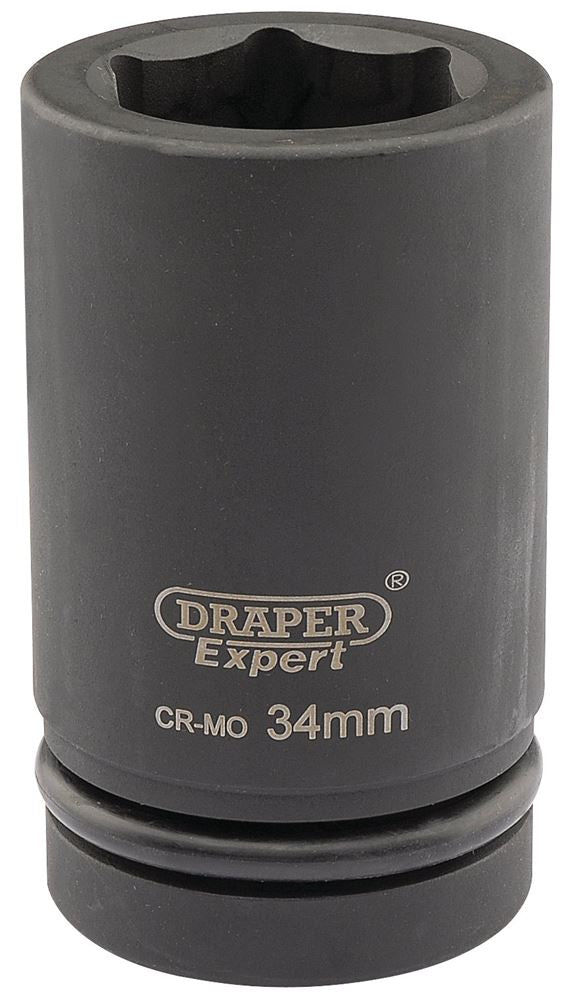 Draper 34MM IMP.DEEP SCKET 1DR 05148 HI-TORQÂ® Metric Deep Impact Sockets, 1" Sq. Dr.