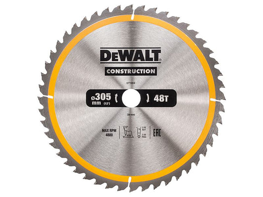 DeWalt DT1959-QZ Stationary Construction Circular Saw Blade 305 x 30mm x 48T