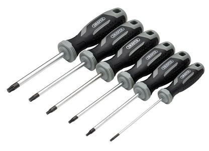 Draper SET 4 - 6PC SET - TX-STAR Soft Grip Screwdriver Set (6 Piece)