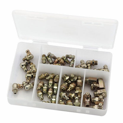 Draper BOX ASSORTED GREASE NIPPLES 43961 50 Assorted BSPT Grease Nipples