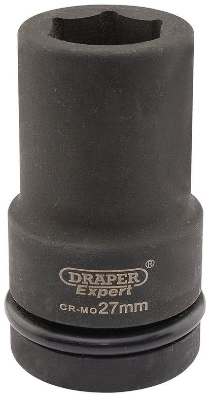Draper 27MM IMP.DEEP SCKET 1DR 05142 HI-TORQÂ® Metric Deep Impact Sockets, 1" Sq. Dr.