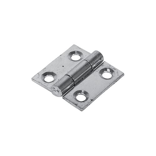 TIMCO Butt Hinge Fixed Pin Zinc 25 x 25 Silver Pack 2