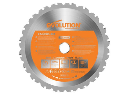 EVL Multi-Material Saw Blade 185 x 20mm x 20T