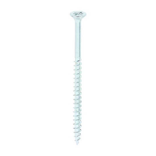 TIMCO Solo Woodscrew PZ3 CSK Zinc 6.0 x 100 Silver Pack 100