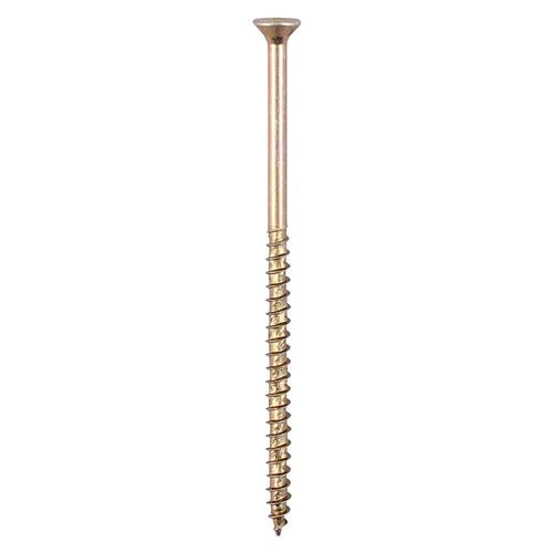 TIMCO Velocity Screw PZ2 CSK ZYP 5.0 x 100 Gold Pack 100