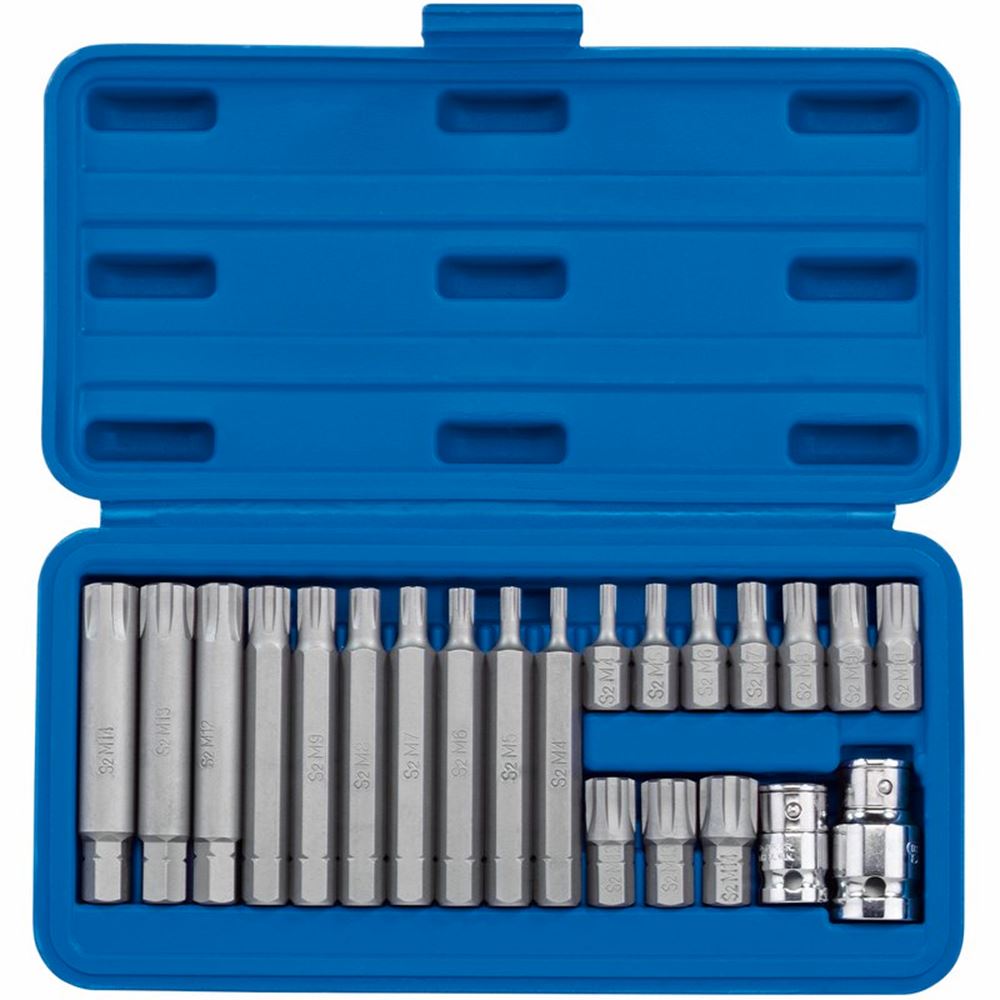 Draper RIBE BIT SET 22PCS 3/8 1/2 16347 3/8 and 1/2 Sq. Dr. RibeÂ® Socket and Bit Set (22 Piece)