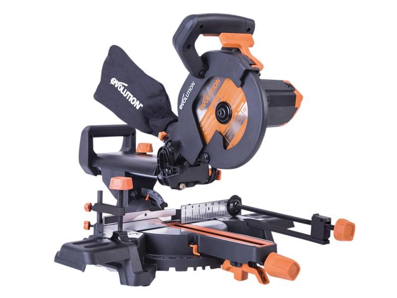 EVL R210SMS+ Pro Multi-Material Sliding Mitre Saw 210mm 1500W 110V