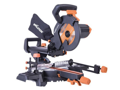 EVL R210SMS+ Pro Multi-Material Sliding Mitre Saw 210mm 1500W 110V