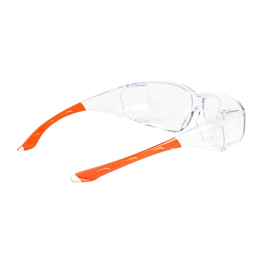 TIMCO Slim Overspecs Safety Glasses One Size Clear Pack 1