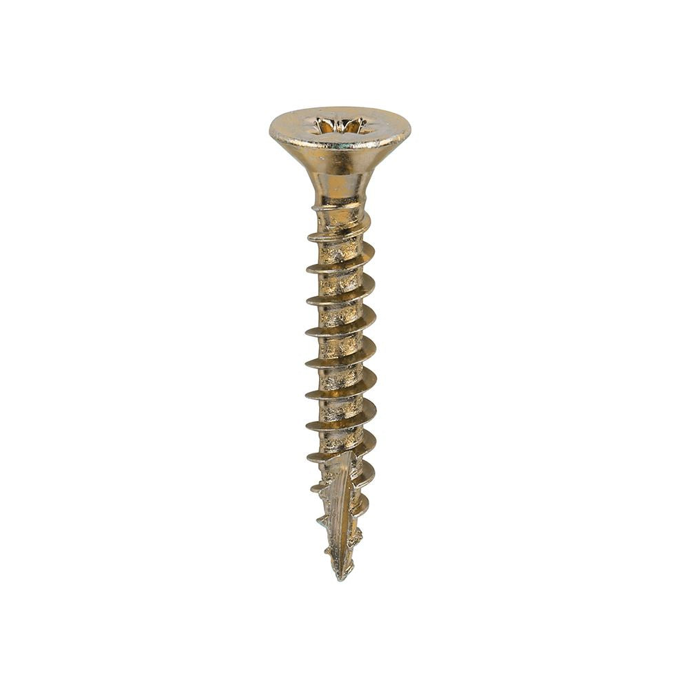 TIMCO Classic Screw PZ2 CSK ZYP 4.5 x 30 Gold Pack 200