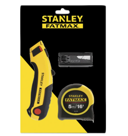 Stanley FatMax Triple Pack Tape Measure Knife & Blades FMHT43257-0