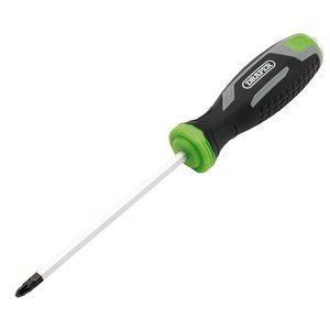 Draper PZ2X125MM POZI POUND THRU SCRE Pound Thru Pozi Soft Grip Screwdrivers