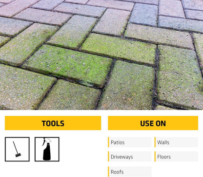 Sika Everbuild 404 5L Fungicidal Wash Algae Mould Lichen Remover Patio