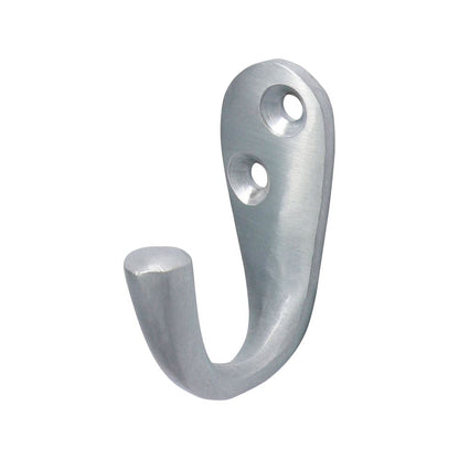 TIMCO Single Robe Hook Sat. Chrome 44 x 18mm Pack 1