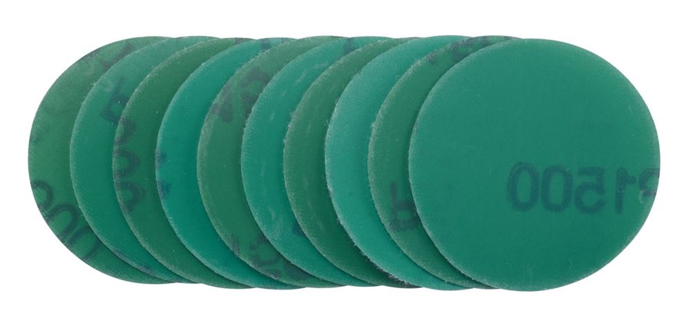 Draper 50MM WET/DRY SAND DISC 1500G 2012 02012 Wet or Dry Sanding Discs with Hook and Loop, 50mm (Pack of 10)