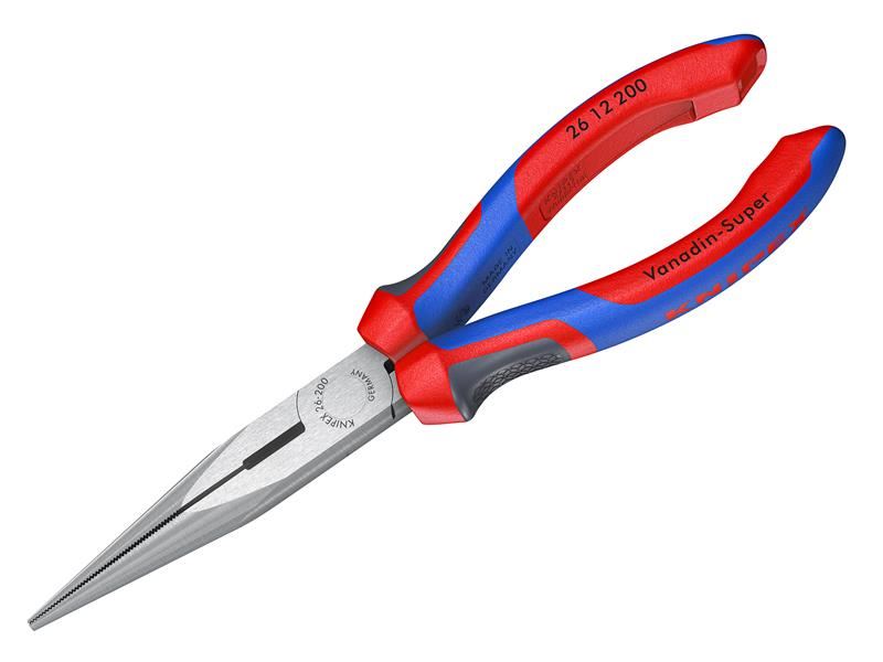 Knipex 26 12 200 SB Snipe Nose Side Cutting Pliers (Stork Beak) Multi-Component Grip 200mm (8in)