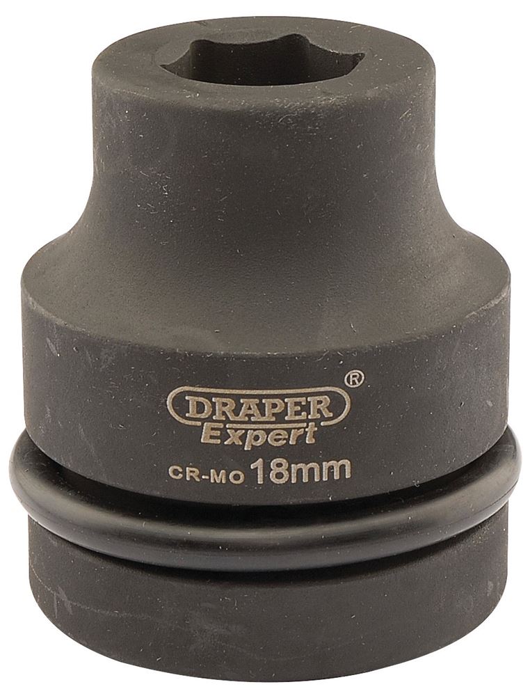 Draper 18MM IMPACT SOCKET 1DR 05099 HI-TORQÂ® Metric Impact Sockets, 1" Sq. Dr.