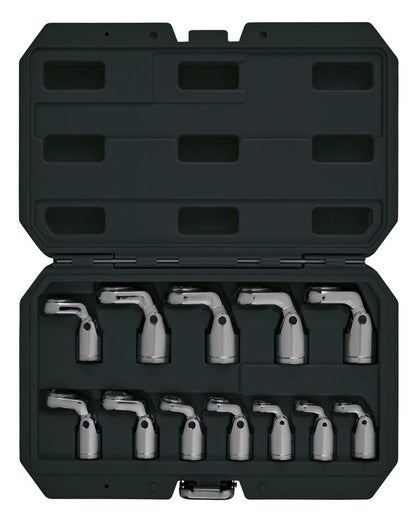 Draper FLEX CROWFOOT SOCKETS 12PC 12403 12403 Flexible Crowfoot Socket Wrench Set, 3/8" Sq. Dr. (12 Piece)