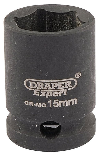 Draper 15MM IMPACT SOCKET 3/8DR 06875 3/8" Sq. Dr. Draper Expert HI-TORQÂ® Metric Impact Sockets