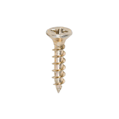 TIMCO Solo Woodscrew PZ2 CSK ZYP 3.5 x 17 Gold Pack 200