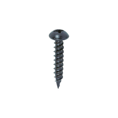TIMCO Blackjax Screw PZ2 RND Black 10 x 1 Black Pack 200