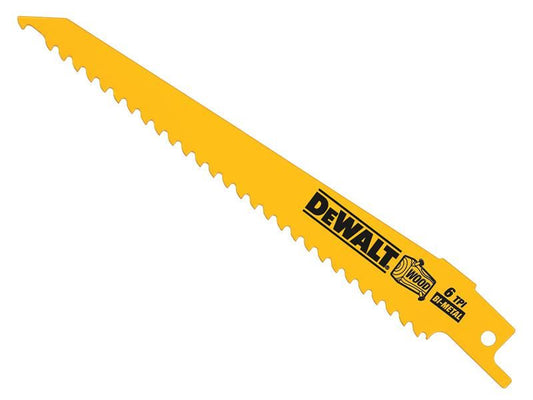 DeWalt DT2359-QZ Bi-Metal Reciprocating Blade for Wood with Nails 152mm (Pack 5)