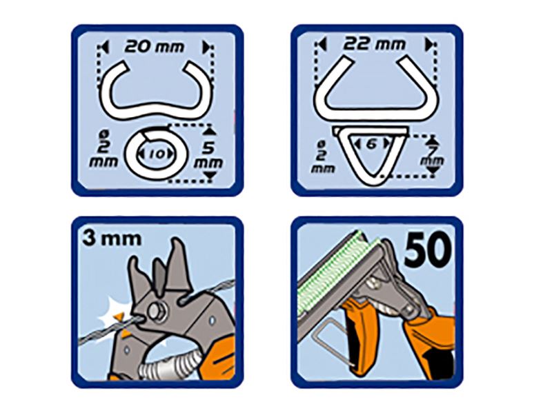 Edma 0411 Top Grafer 20/22 Hog Ring Pliers With Magazine