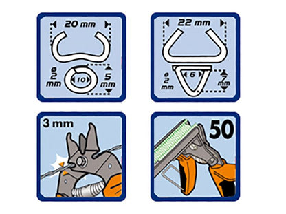 Edma 0411 Top Grafer 20/22 Hog Ring Pliers With Magazine