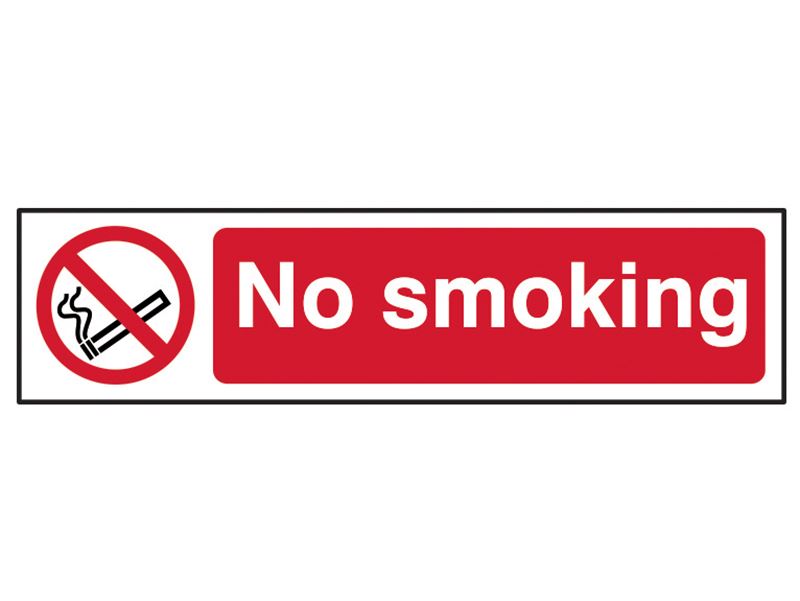 Scan SCA5050 No Smoking - PVC 200 x 50mm |