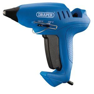 Draper 230V GLUE GUN VARI-HEAT 400W 83661 Storm ForceÂ® Variable Heat Glue Gun with Six Glue Sticks (400W)