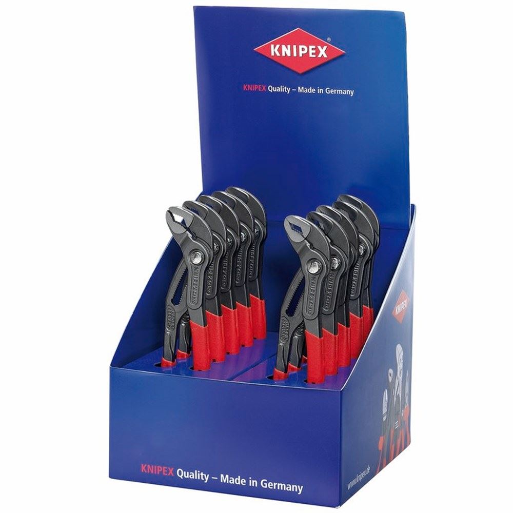 DRAPER 05769 - Knipex Countertop Display of 10 x 250mm Cobra Waterpump Pliers