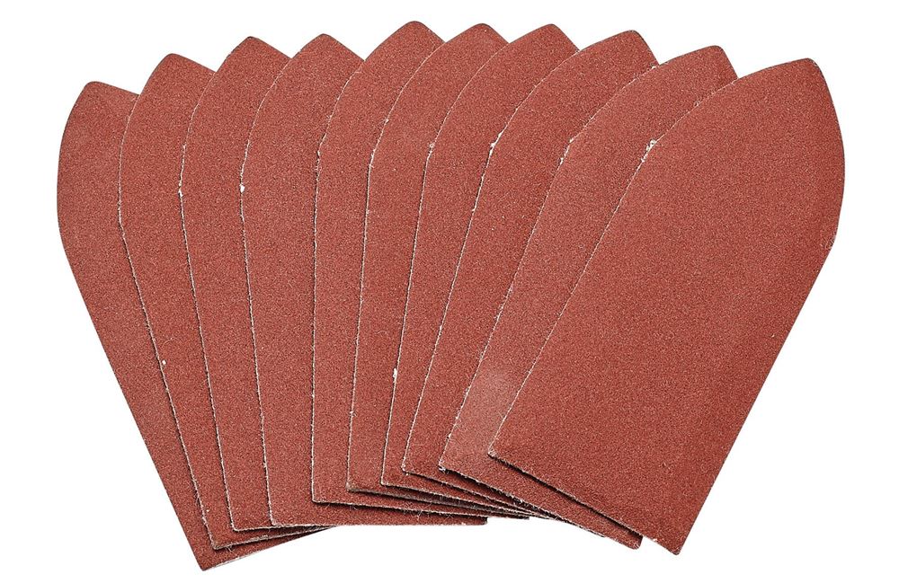 Draper 32X92 240GA/OH&L ABR.SHEETPK10 99263 Assorted Pack of Ten Hook and Loop Aluminium Oxide Sanding Sheets (32 x 92mm)