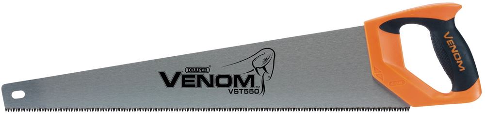 Draper VENOM 550MM 8PPI HP HAND SAW 82203 82203 First Fix Triple Ground Handsaws