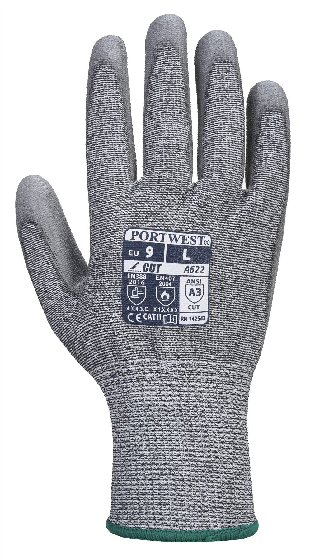 PORTWEST A622 Sz XXL Level 3 Medium Risk Cut resistant Glove PU Palm