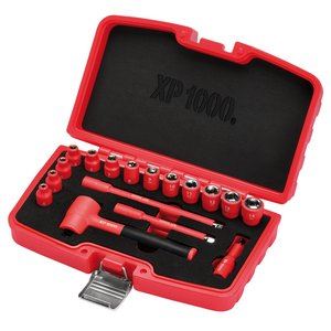 Draper XP1000 17PC 1/4 VDE SOCKET SET XP1000Â® VDE Metric Socket Set, 1/4" Sq. Dr. (17 Piece)