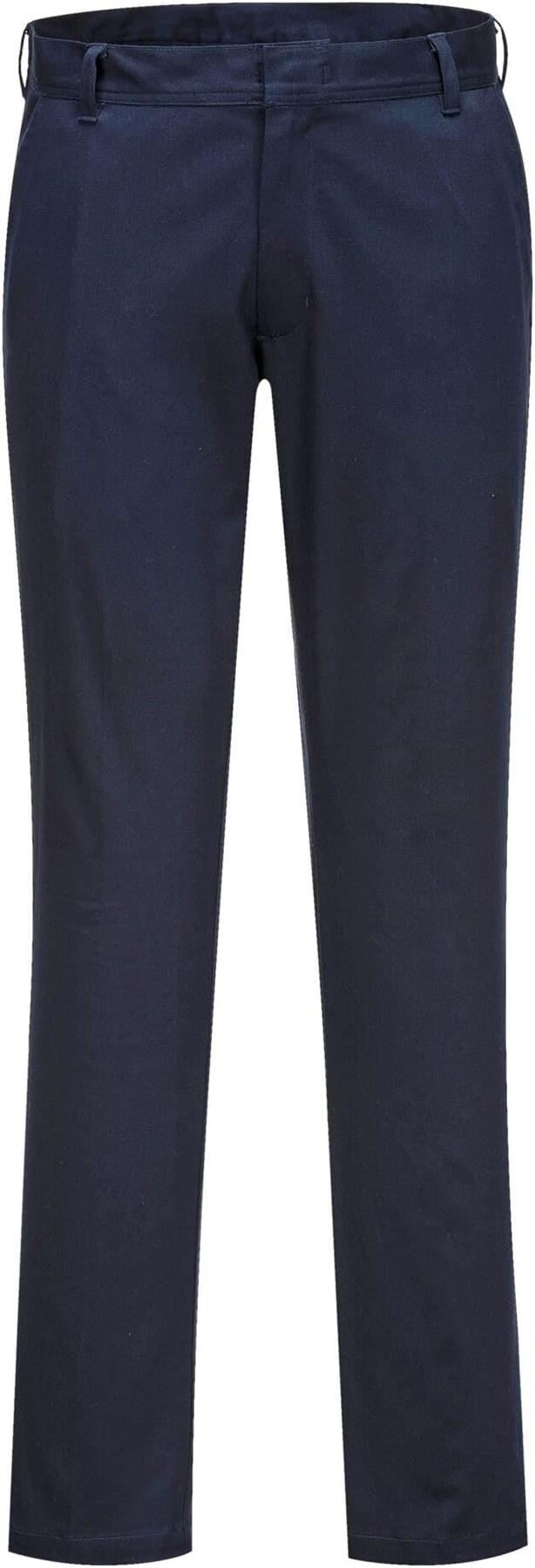 Portwest S235 Womens Stretch Slim Chino Trousers, Navy, SZ 28