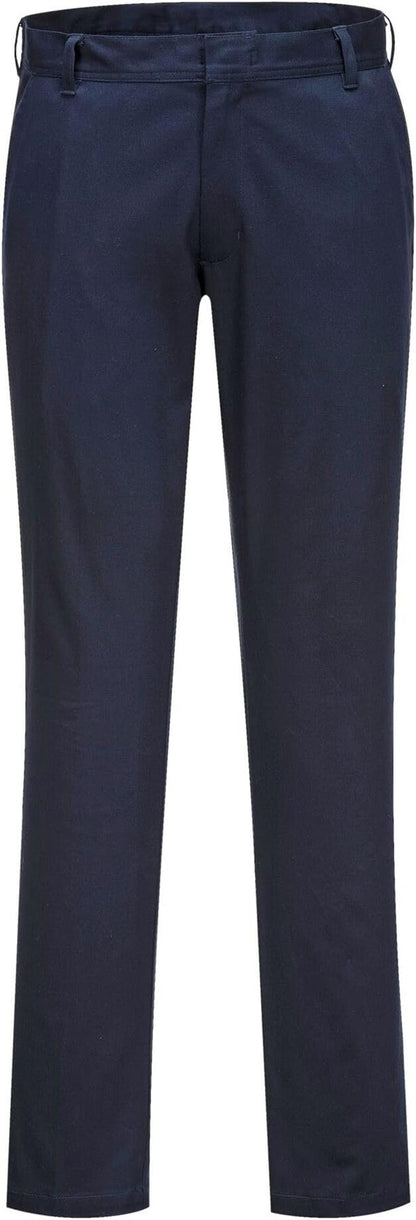 Portwest S235 Womens Stretch Slim Chino Trousers, Navy, SZ 28