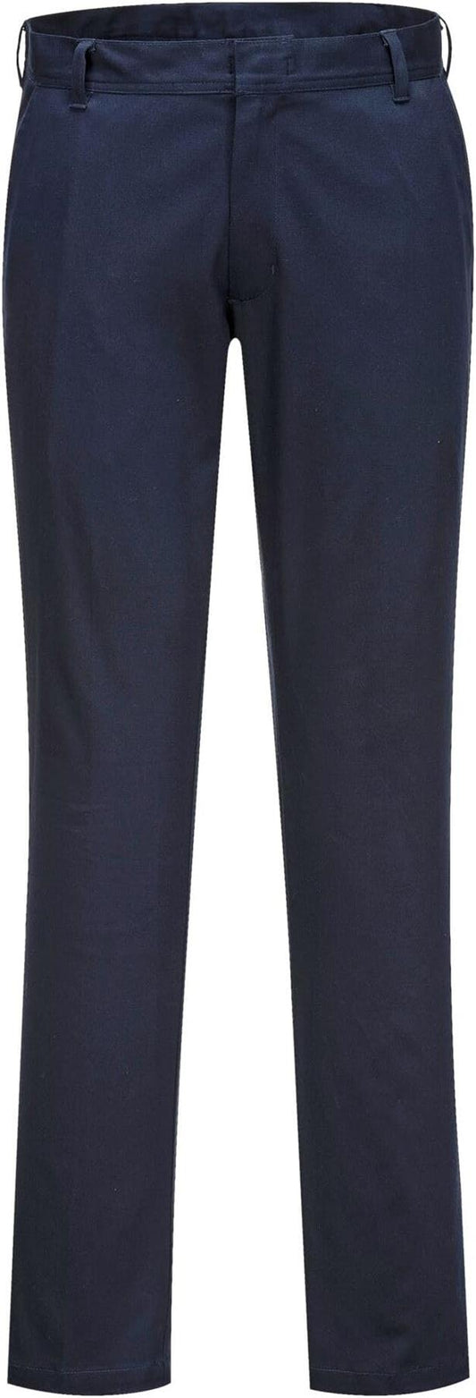 Portwest S235 Womens Stretch Slim Chino Trousers, Navy, SZ 28
