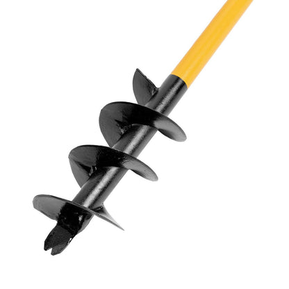 JCB JCB04AUG Post Hole Auger 100mm 4in Heavy Duty Steel Fence Post Hole Professional Fence Post Auger Hole Borer