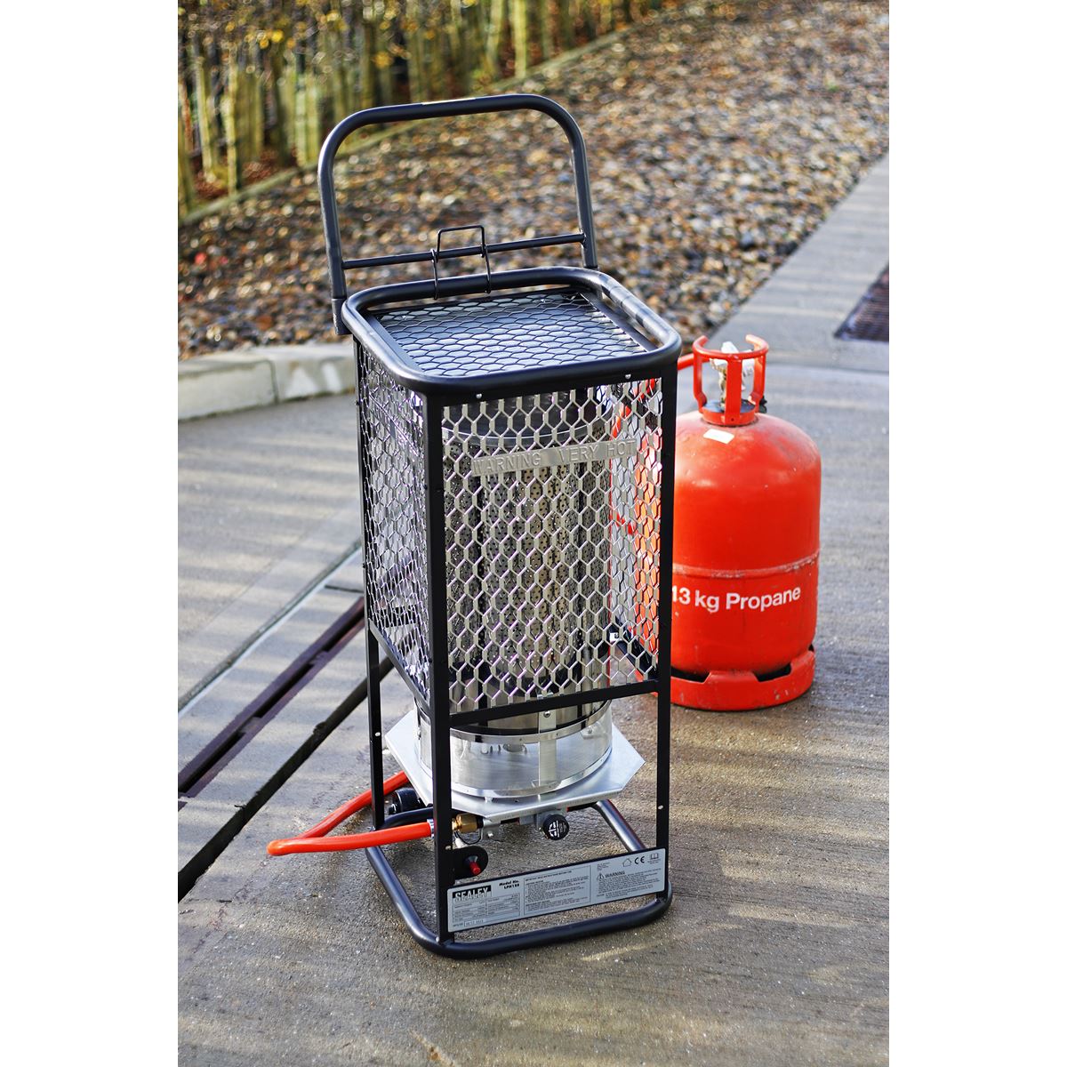Sealey LPH125 Space Warmer Industrial Propane Heater 125,000Btu/hr | 125,000Btu/hr(36.6kW) | 125,000Btu/hr(36.6kW) (Propane).