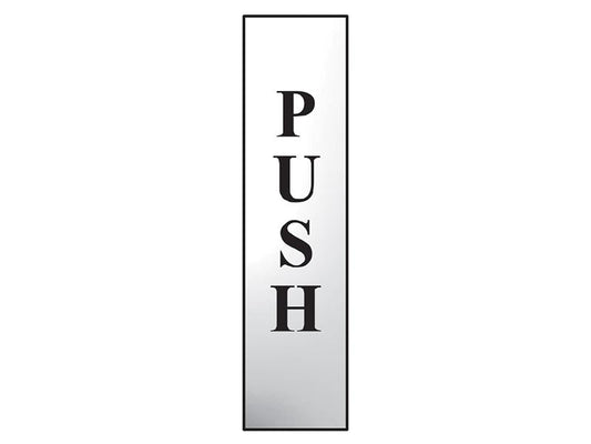 Scan SCA6032C Push Vertical - Polished Chrome Effect 50 x 200mm |