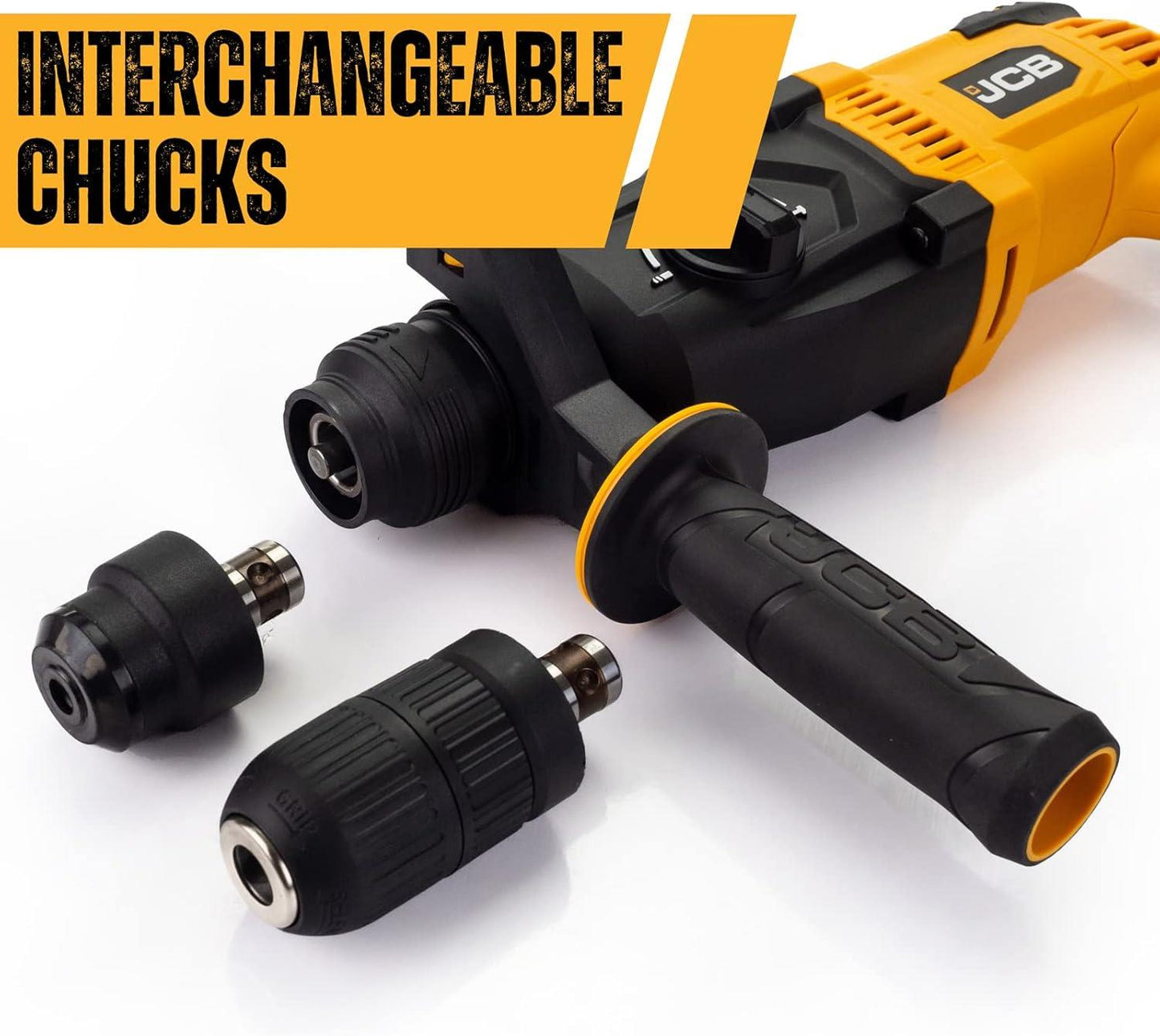 JCB 21-RH1050 1050W SDS Plus Rotary Hammer Drill 3 Mode Electric Drill for Concrete Masonry Brick Stone and Professional Construction Work