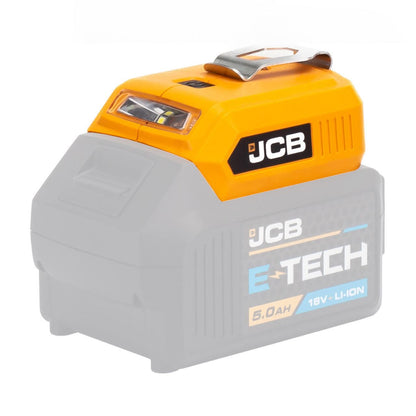 JCB 21-18USB USB Adapter 18V 60lm LED Light 2x USB Ports Cordless USB Power Adapter Power Tool Adapter