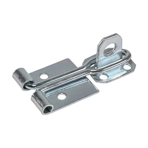 TIMCO Wire Pattern Hasp-Staple Zinc 4" Silver Pack 1