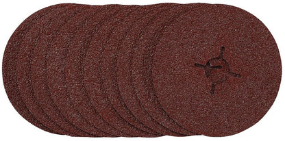 Draper 115MM FIBRE DISC 36G 68377 68377 Fibre Sanding Discs, 115mm, (Pack of 10)