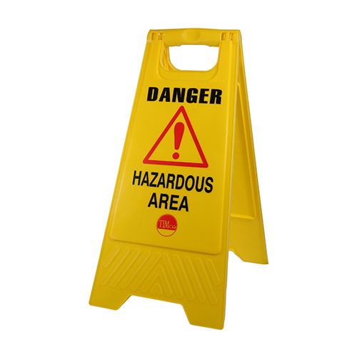 TIMCO A-Frame Sign Hazardous Area 610 x 300 x 30 Pack 1