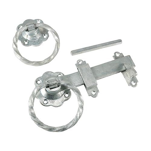 TIMCO Twisted Ring Gate Latch HDG 6" Pack 1