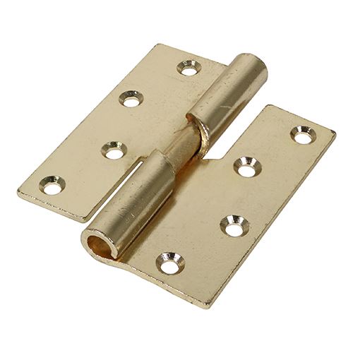 TIMCO Rising Butt HingeRIGHT E/Brass 100 x 86 Pack 2