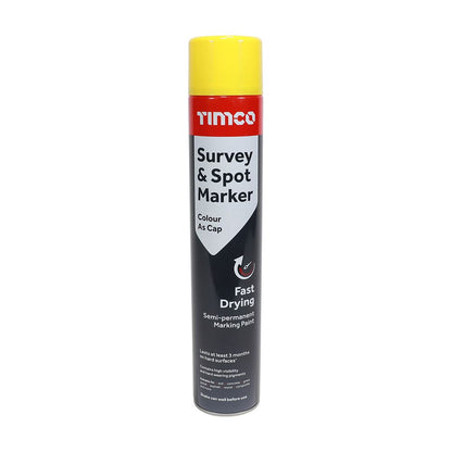 TIMCO Survey & Spot Marker Yellow Yellow 750ml Pack 1.0